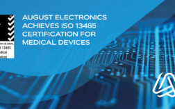 August Electronics Achieves ISO 13485 Medical Device Certification cover